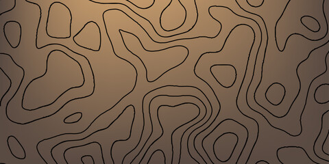 seamless pattern with wood texture. Contour maps. Vector illustration. The stylized height of the topographic map contour in lines and contours isolated on transparent.