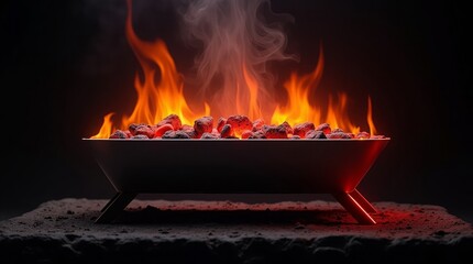 Glowing Embers Fiery Coals fire heat