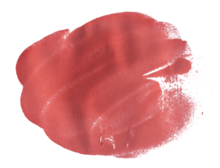 Red watercolor pattern highlight design element banner on transparent background