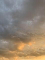 The soft glow of the sunset leaves a warm trace before sinking into darkness.