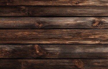 Close-up of dark brown wooden planks