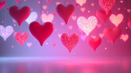 Hanging Hearts Romantic Celebration love romance