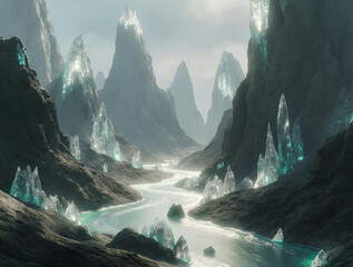 Valley of Shimmering Crystals