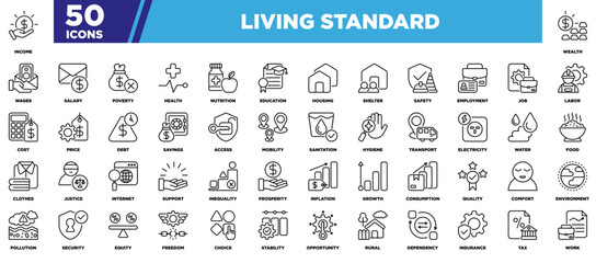 Living Standard Iconset Outline Black
