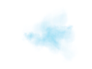 Light Blue Smoke Transparent Cloud Effect with Soft Mist and Vapor Texture