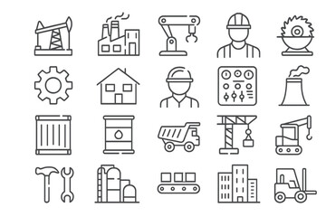 Industrial Icons Set