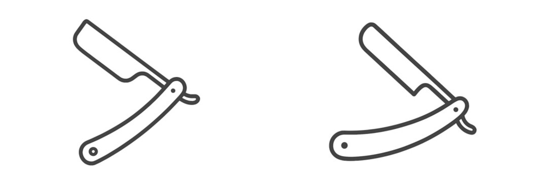 Straight Razor Icons