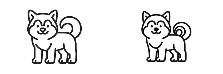 Obraz premium Cute dog icon