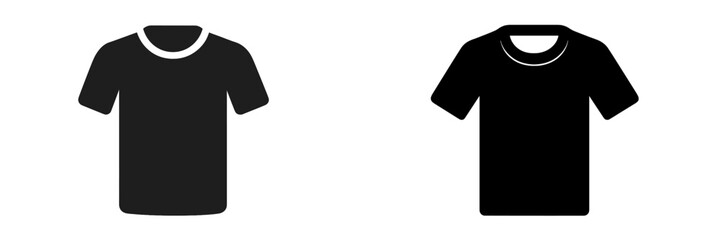 Fototapeta na wymiar Black T-shirt icon