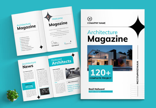 Architecture Magazine Template Layout
