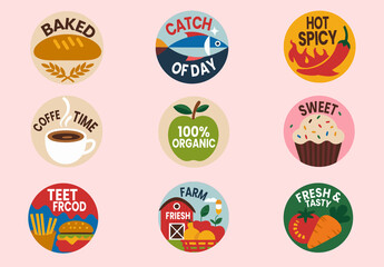 Food Badge Design Layout