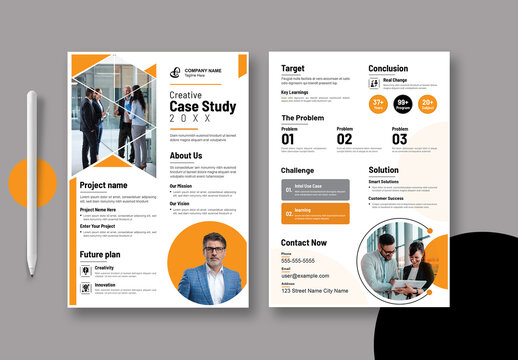 Modern Case Study Template For Business Report