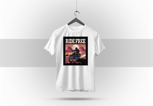 Ride Free T Shirt Layout