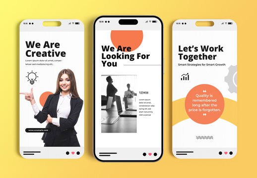 Corporate Marketing Business Social Media Story Post Template