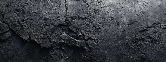 Dark, cracked surface texture