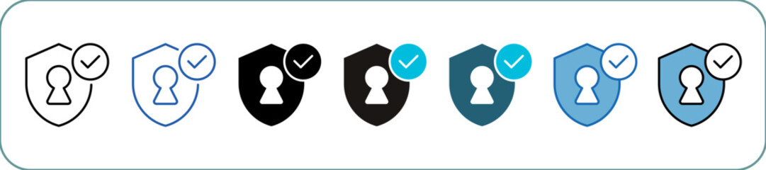 Security Icon Pack Multistyle Editable Stroke