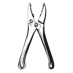 pliers isolated on white