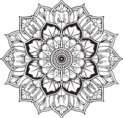 Fototapeta premium Abstract Floral Mandala Collection