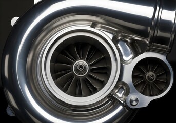 The turbocharger unit from an F1 engine, symbol of speed and engineering excellence.