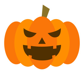 可愛いハロウィンのカボチャのイラスト アイコン イラスト シンプル ベクター素材