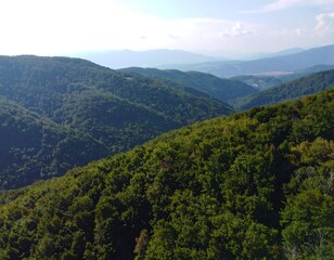 Fototapeta premium Mountain Range Aerial View (3)