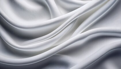 Obraz premium an image of white fabric with soft folds and ripples