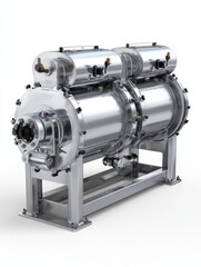 horizontal paddle mixer with a carbon steel trough and dual shaft for food processing industry