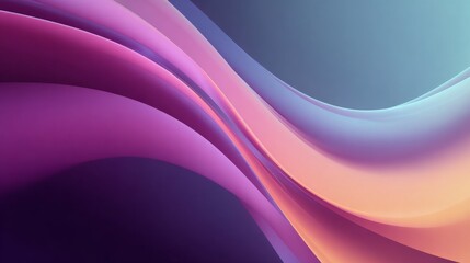 Obraz premium Smooth flowing pastel gradient waves in a minimal abstract style, clean modern motion graphics loop, cinematic background animation for creative intros and logo reveals