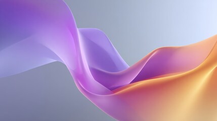 Smooth flowing pastel gradient waves in a minimal abstract style, clean modern motion graphics loop, cinematic background animation for creative intros and logo reveals