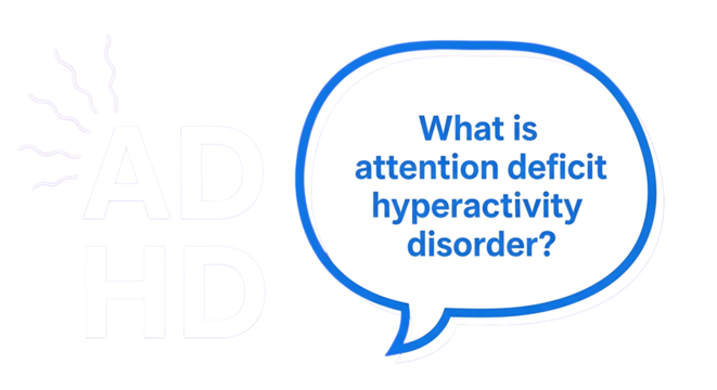 Adhd focus tools in remote work question about attention deficit hyperactivity disorder isolated on transparent background