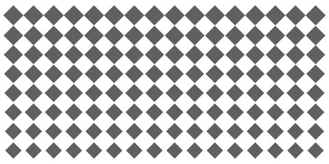 Seamless harlequin pattern with black diamonds on a white background.