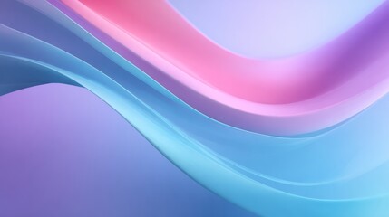 Fototapeta premium Minimal abstract motion graphics with smooth gradient waves in soft pastel tones, modern clean intro animation, stylish background for logo reveal or opener design