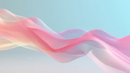 Minimal abstract motion graphics with smooth gradient waves in soft pastel tones, modern clean intro animation, stylish background for logo reveal or opener design