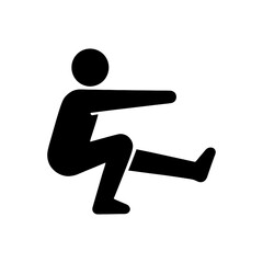 Pistol Squat Exercise Icon
