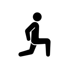Reverse Lunge Exercise Icon