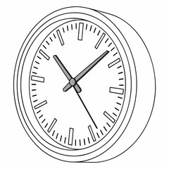 wall clock vector