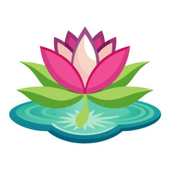 Fototapeta premium Lotus Flower Illustration