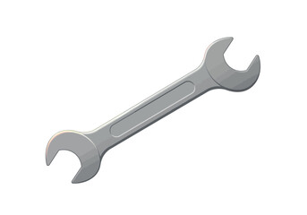 Closeup of a Single Metal Wrench.