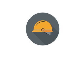 Industrial Safety Hard Hat Icon.