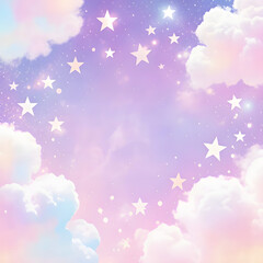 pink sky with clouds