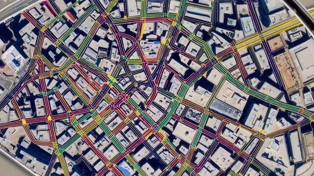 Municipal Urban Thoroughfares Routes Non-concrete Chart