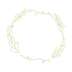 Fototapeta premium frame Leaf wreat