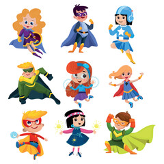 Super Kids Icons – Cute Cartoon Character Sketches
