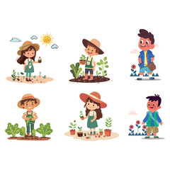 Super Kids Icons – Cute Cartoon Character Sketches