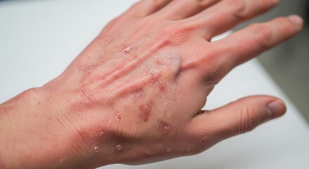 eczema on hand
