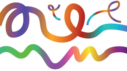 Minimalist abstract wave background with fluid rainbow ribbon gradients, colorful flowing vector pattern for modern posters, creative templates, digital art, and stylish graphic design projects