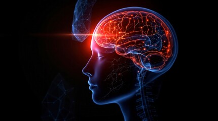 x-default Human Brain Anatomy, Neural Network, Artificial Intelligence, Medical Concept