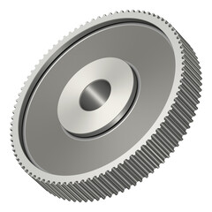 Timing pulley 90 teeth. Synchronous belt drives. Machine part. 3D rendering