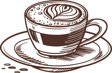 Coffee and Beverage Illustration. Hot Coffee Drink Design. Cold Beverage Artwork. Fresh Coffee Cup Drawing. Refreshing Beverage Illustration. Coffee Mug Artwork Design. Delicious Coffee Drink