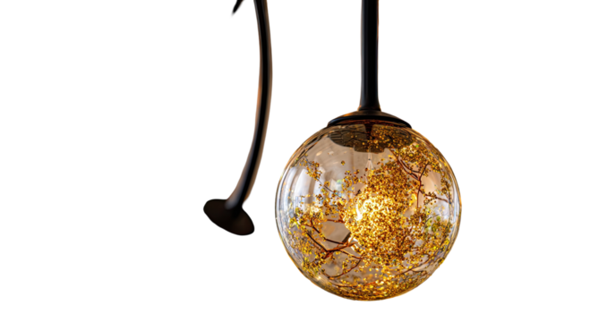 Close-up of a decorative pendant light